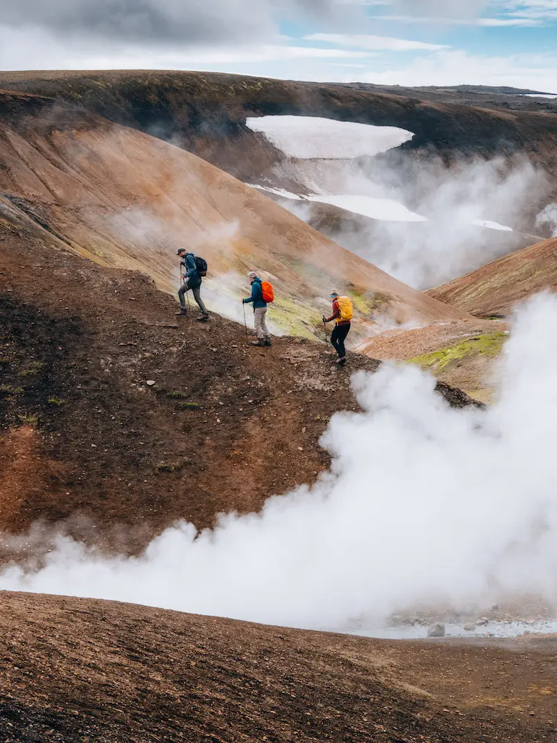 wandelen in IJsland op de laugavegur trail