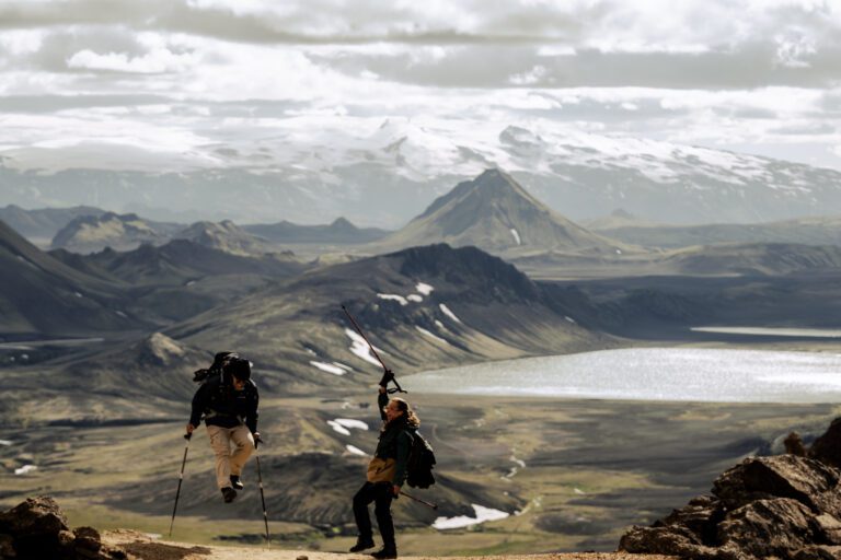 Wandelen in IJsland over de laugavegur trail