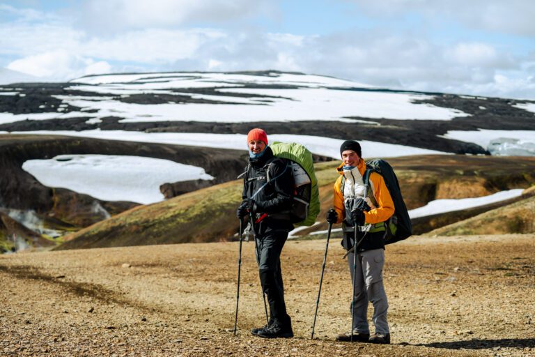 Wandelen in IJsland over de laugavegur trail