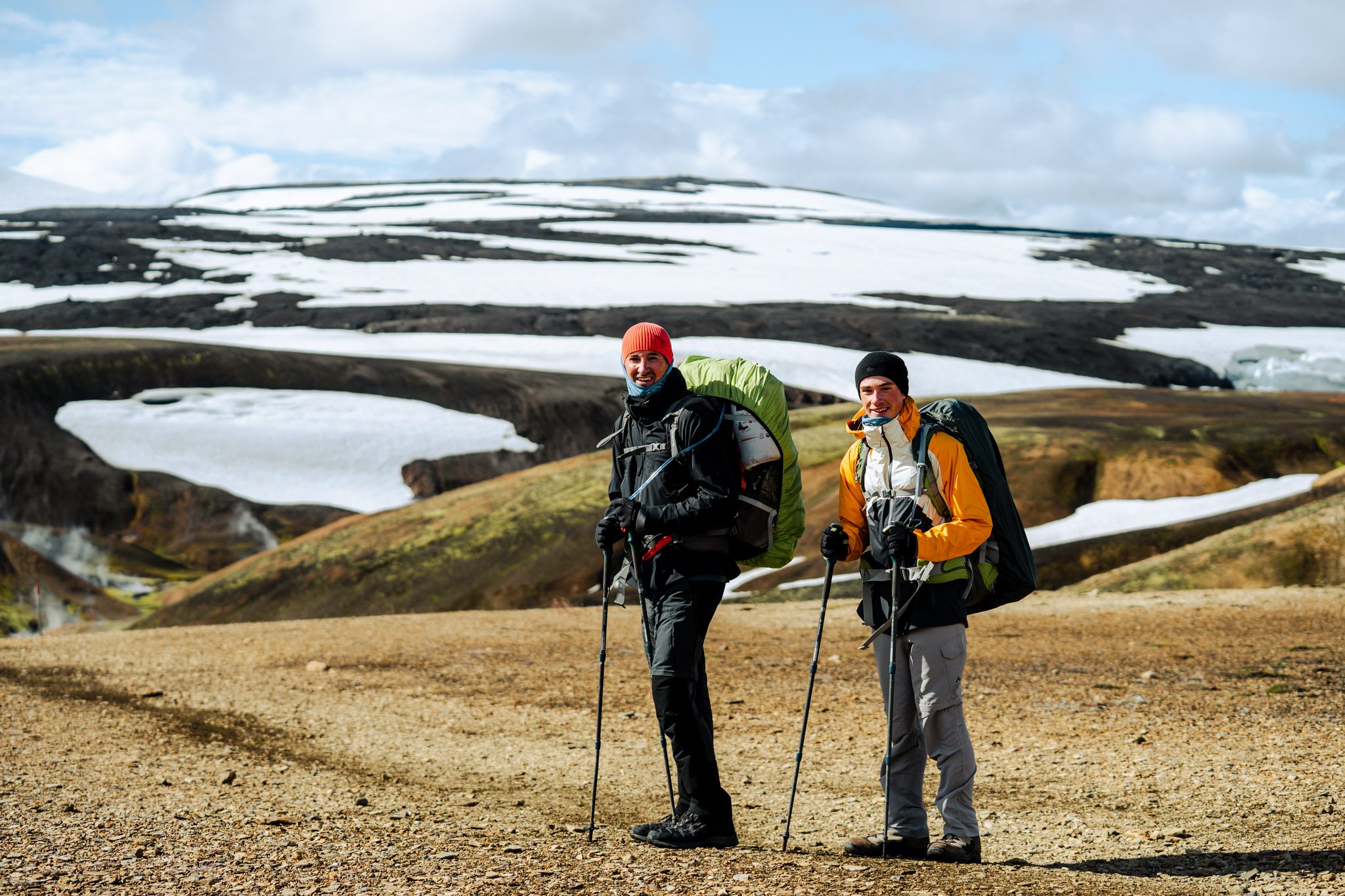 Wandelen in IJsland over de laugavegur trail