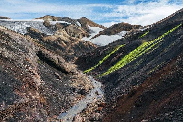 Randonnée en Islande sur le Laugavegur Trail.