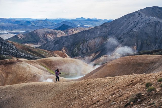 Randonnée en Islande sur le Laugavegur